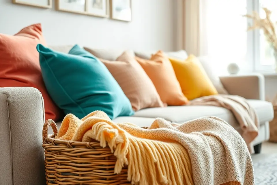 Idea 5: Pops of Color with Textiles