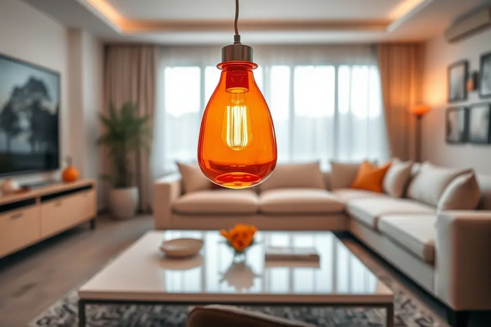 Idea 6: Statement Lighting in Color