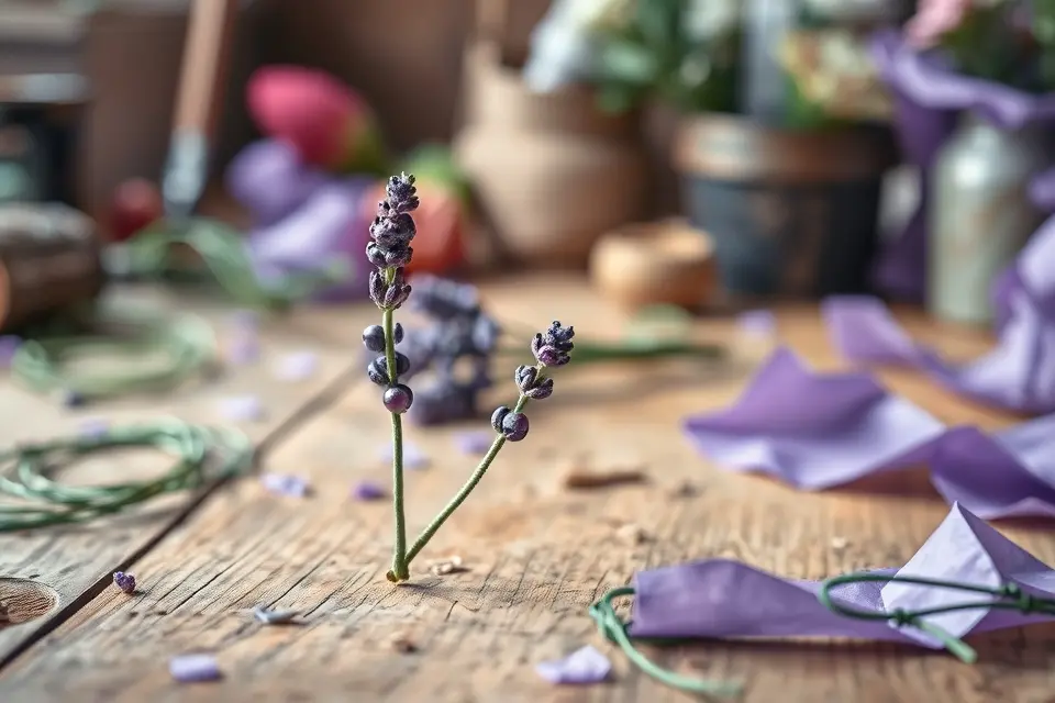 Idea 6: Whimsical Lavender Sprigs