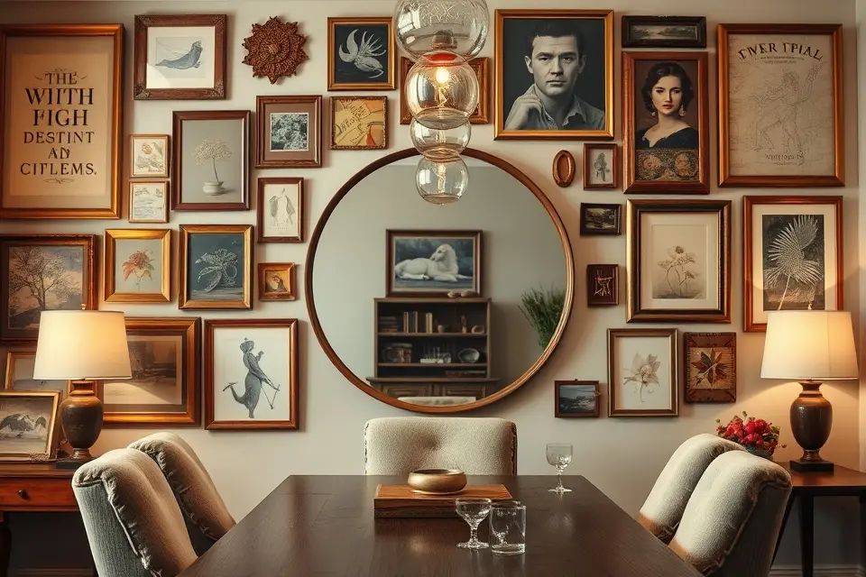 Idea 7: Curated Wall Art and Mirrors