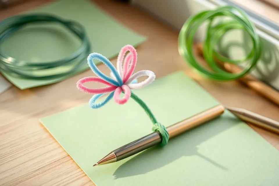 Idea 7: Pipe Cleaner Flower Pens