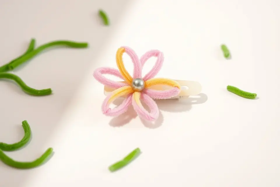 Idea 8: Adorable Flower Hair Clips