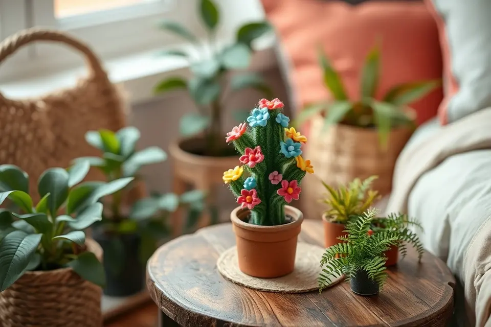 Idea 9: Cute Mini Cactus Flowers