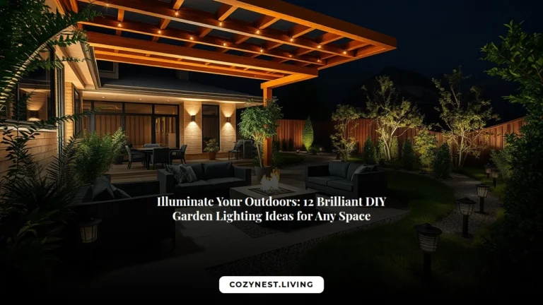 Illuminate Your Outdoors: 12 Brilliant DIY Garden Lighting Ideas for Any Space