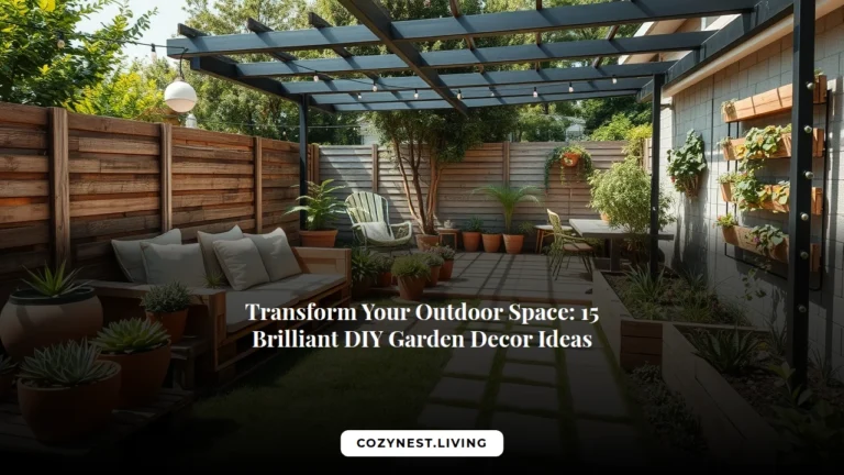 Transform Your Outdoor Space: 15 Brilliant DIY Garden Decor Ideas