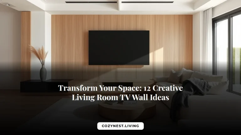Transform Your Space: 12 Creative Living Room TV Wall Ideas