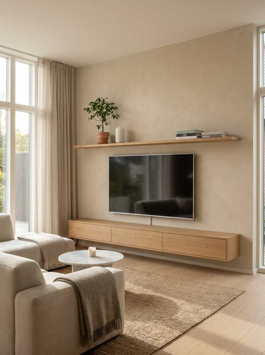 Idea 2: Minimalist Floating Shelf Design