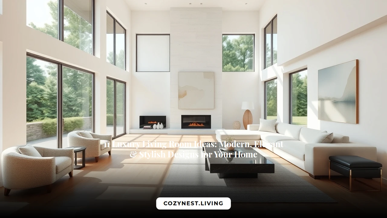 11 Luxury Living Room Ideas: Modern, Elegant & Stylish Designs for Your Home
