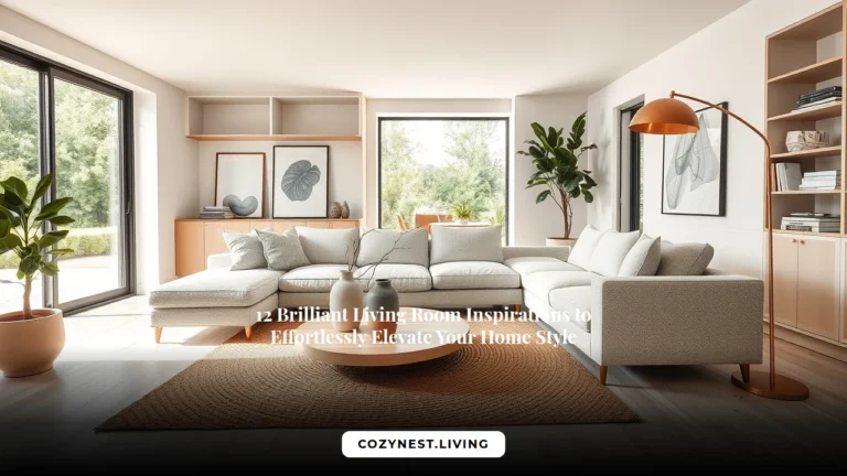 12 Brilliant Living Room Inspirations to Effortlessly Elevate Your Home Style