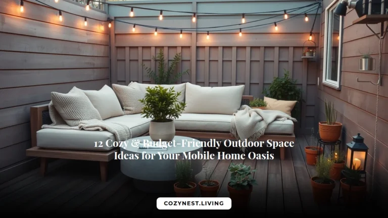 12 Cozy & Budget-Friendly Outdoor Space Ideas for Your Mobile Home Oasis