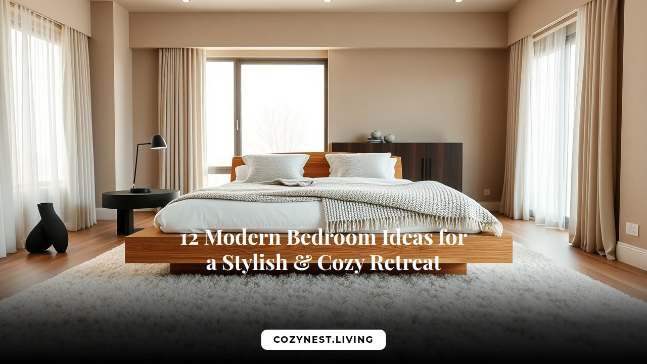 12 Modern Bedroom Ideas for a Stylish & Cozy Retreat