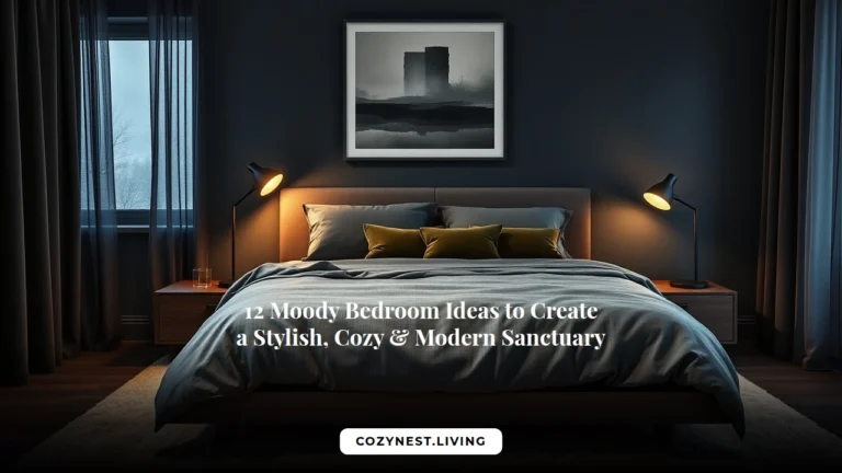 12 Moody Bedroom Ideas to Create a Stylish, Cozy & Modern Sanctuary