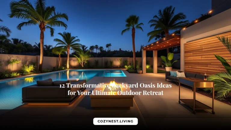 12 Transformative Backyard Oasis Ideas for Your Ultimate Outdoor Retreat