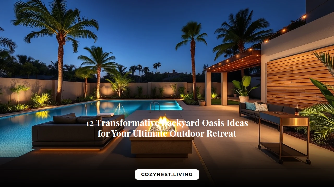 12 Transformative Backyard Oasis Ideas for Your Ultimate Outdoor Retreat