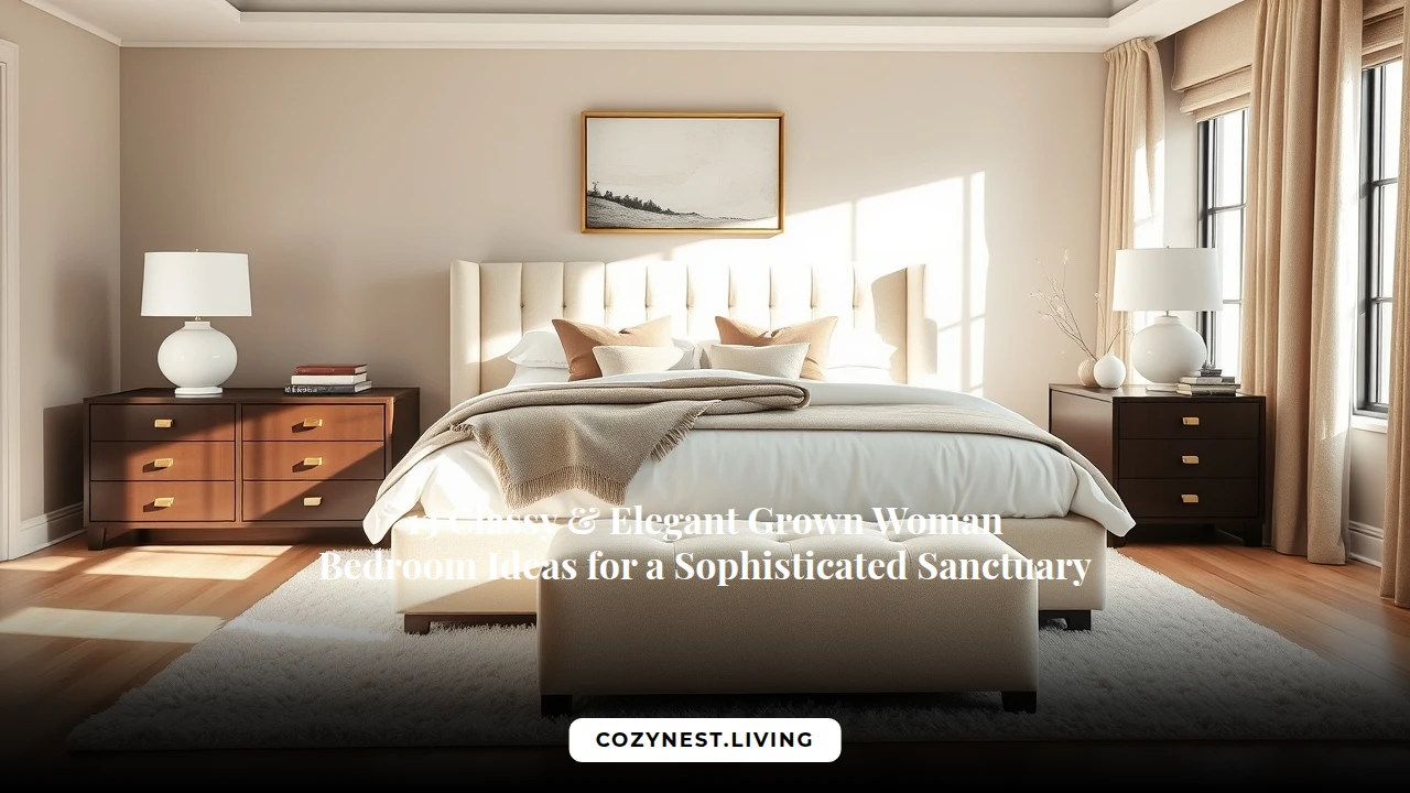 13 Classy & Elegant Grown Woman Bedroom Ideas for a Sophisticated Sanctuary