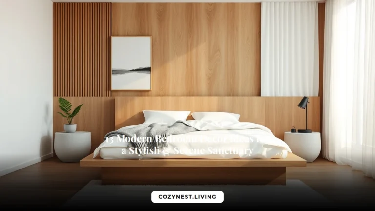 13 Modern Bedroom Decor Ideas for a Stylish & Serene Sanctuary