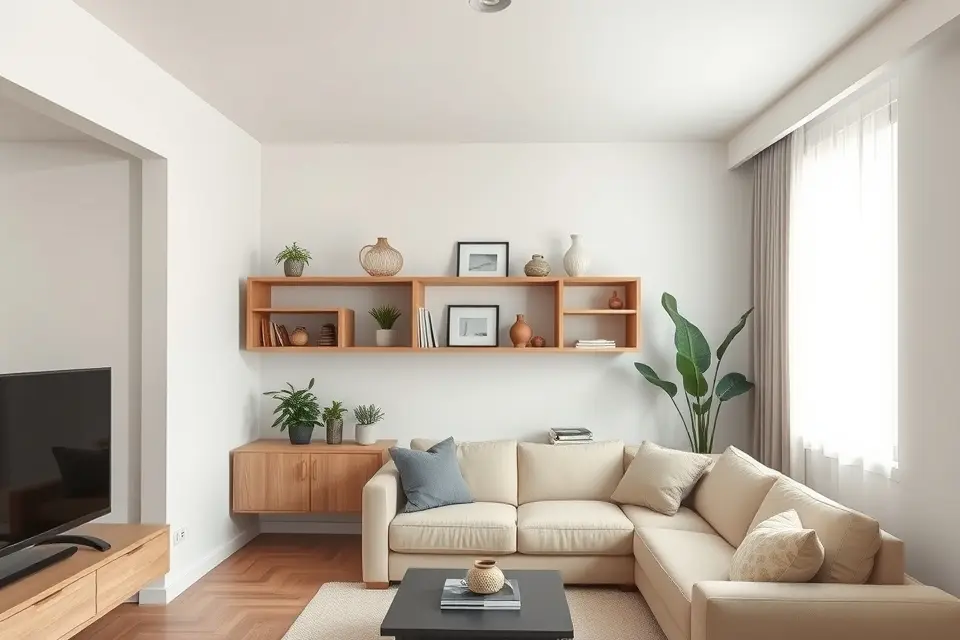 13. Maximize Storage with Wall-Mounted Shelving