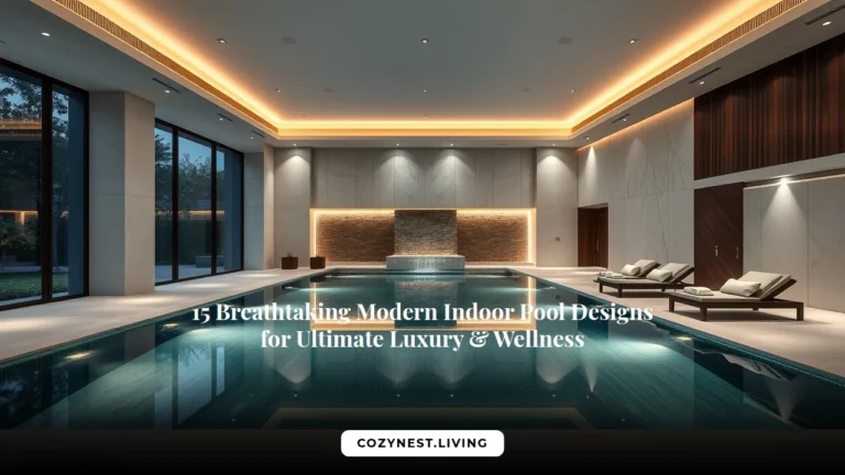 15 Breathtaking Modern Indoor Pool Designs for Ultimate Luxury & Wellness