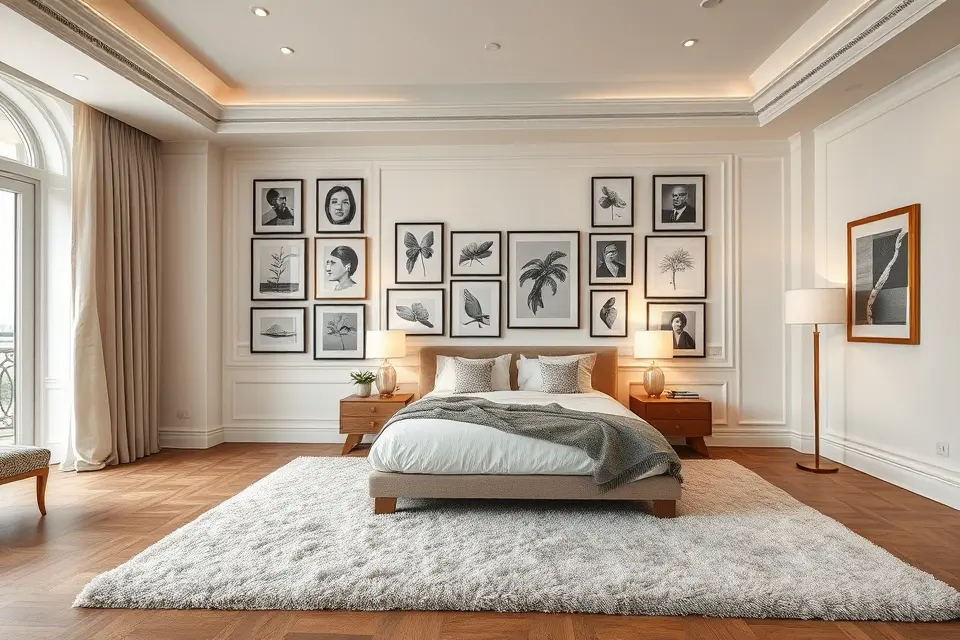 5. Curate a Gallery Wall with Meaningful Art