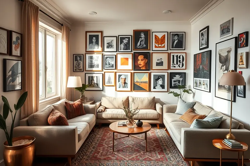 5. Inject Personality with Curated Art & Gallery Walls