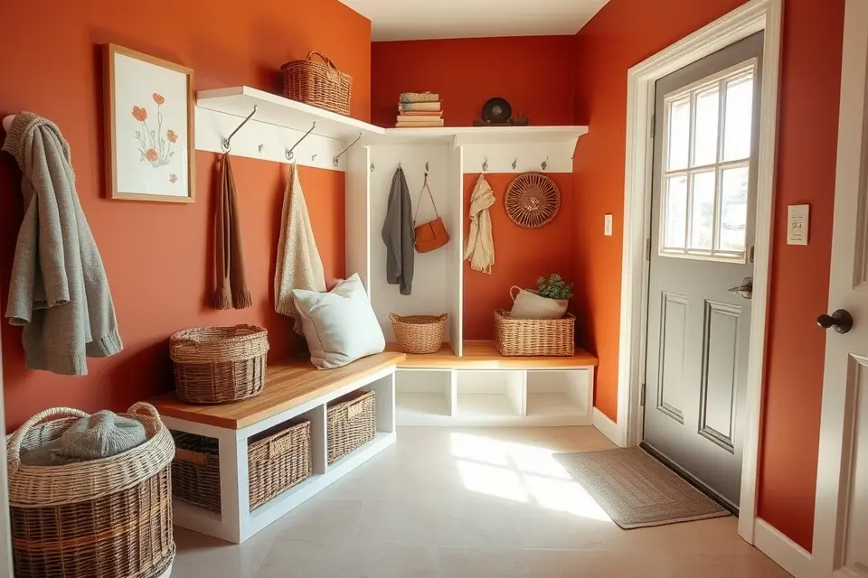 Accent Color Walls to Define the Zone