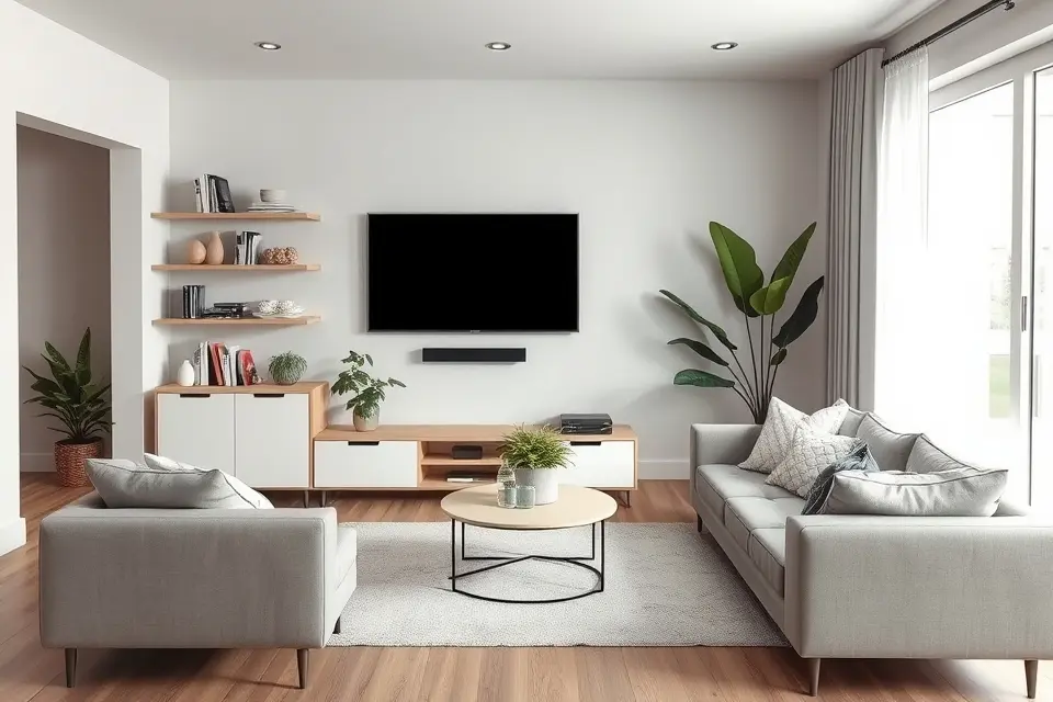 Budget-Friendly Modern TV Wall Solutions
