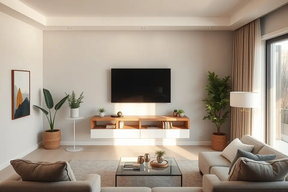 DIY Floating Media Console for Personal Touch