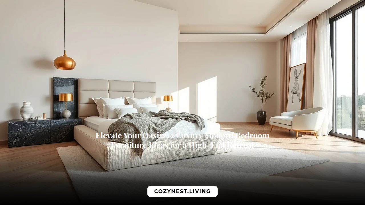 Elevate Your Oasis: 12 Luxury Modern Bedroom Furniture Ideas for a High-End Retreat