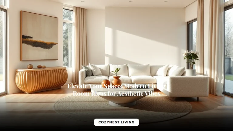 Elevate Your Space: Modern Living Room Ideas for Aesthetic Vibes