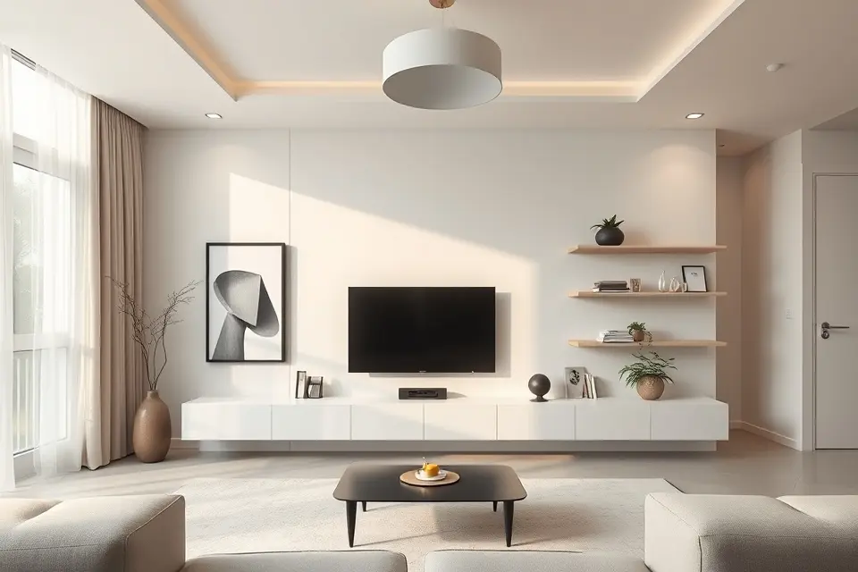 Embrace the Modern Minimalist Floating Wall
