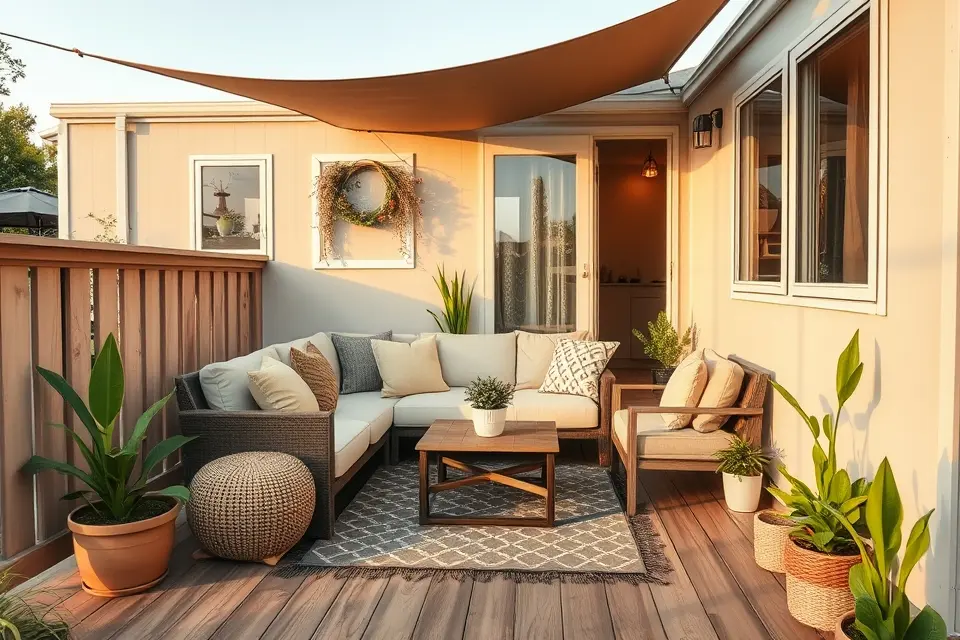 Incorporate Comfort with Outdoor Rugs & Throw Pillows