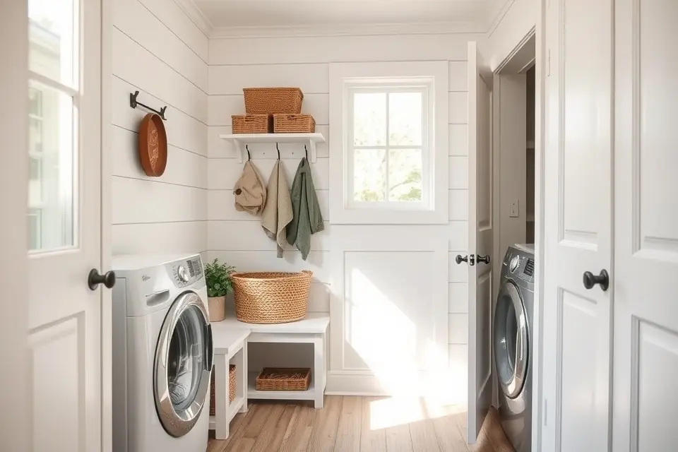 Integrate a Mudroom Zone into Your Laundry Room or Garage