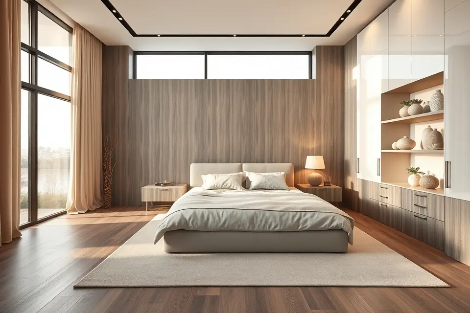 Sleek Storage Solutions: Open Shelves & Integrated Designs