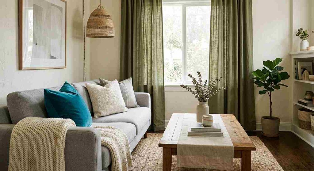 Textile Swap-Outs Pillows, Throws, & Curtains idea