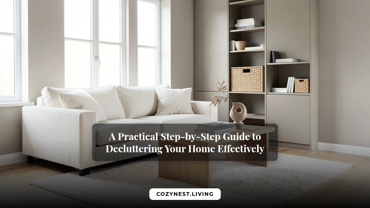 A Practical Step-by-Step Guide to Decluttering Your Home Effectively