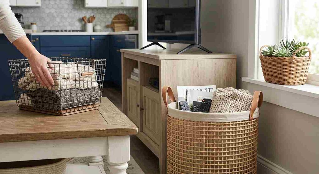 Baskets for Stylish Storage Idea