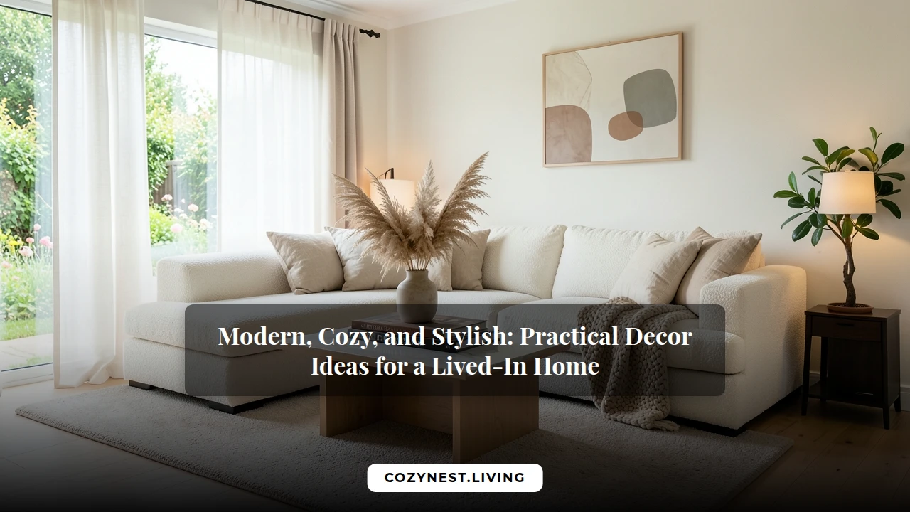 Modern, Cozy, and Stylish: Practical Decor Ideas for a Lived-In Home