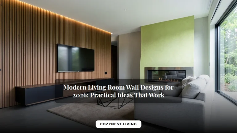 Modern Living Room Wall Designs for 2026: Practical Ideas That Work