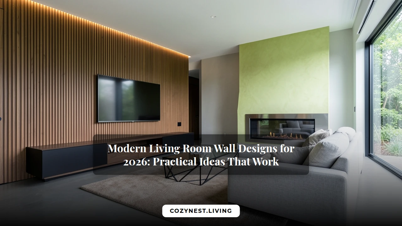 Modern Living Room Wall Designs for 2026: Practical Ideas That Work