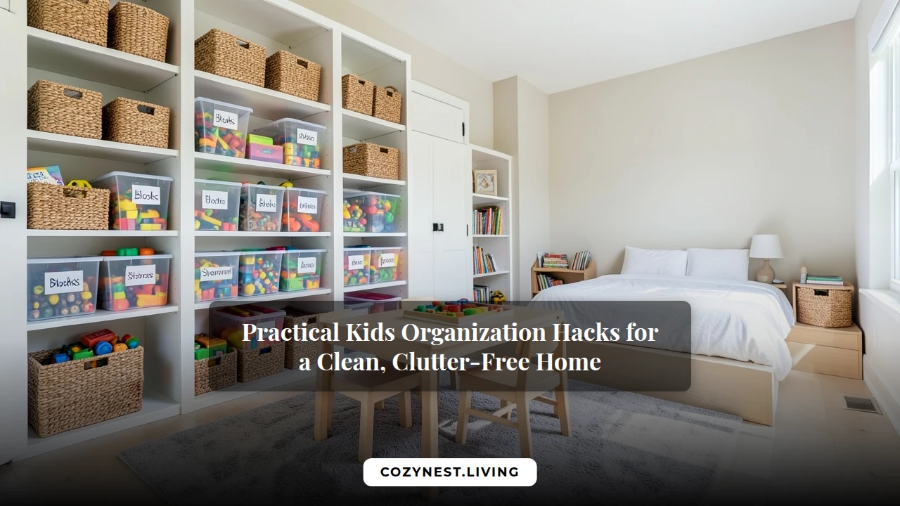 Practical Kids Organization Hacks for a Clean, Clutter-Free Home