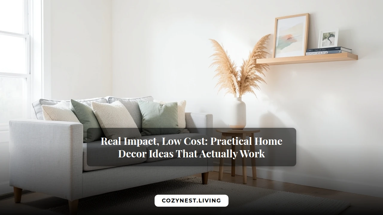 Real Impact, Low Cost: Practical Home Decor Ideas That Actually Work
