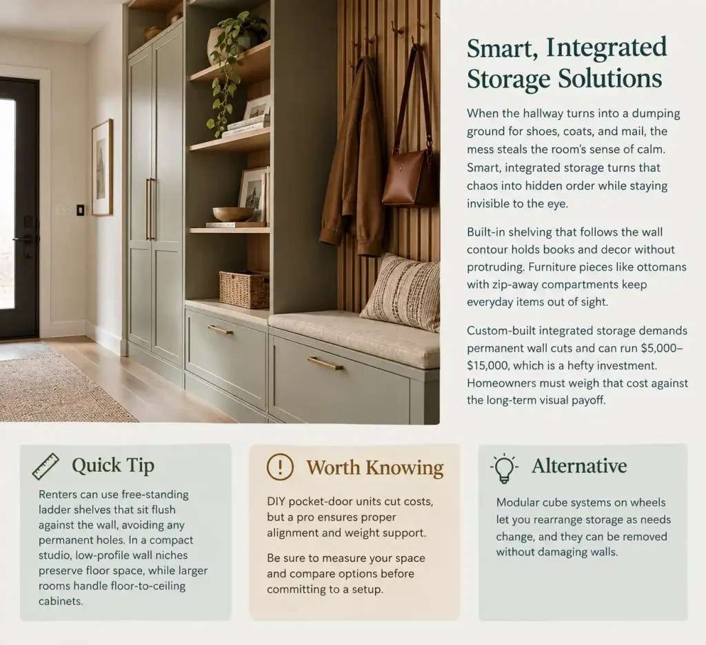 Smart Integrated Entryway Storage
