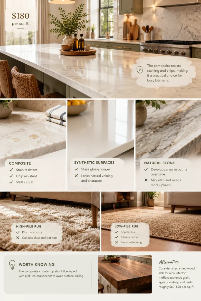 Warm Kitchen Materials Comparison Guide