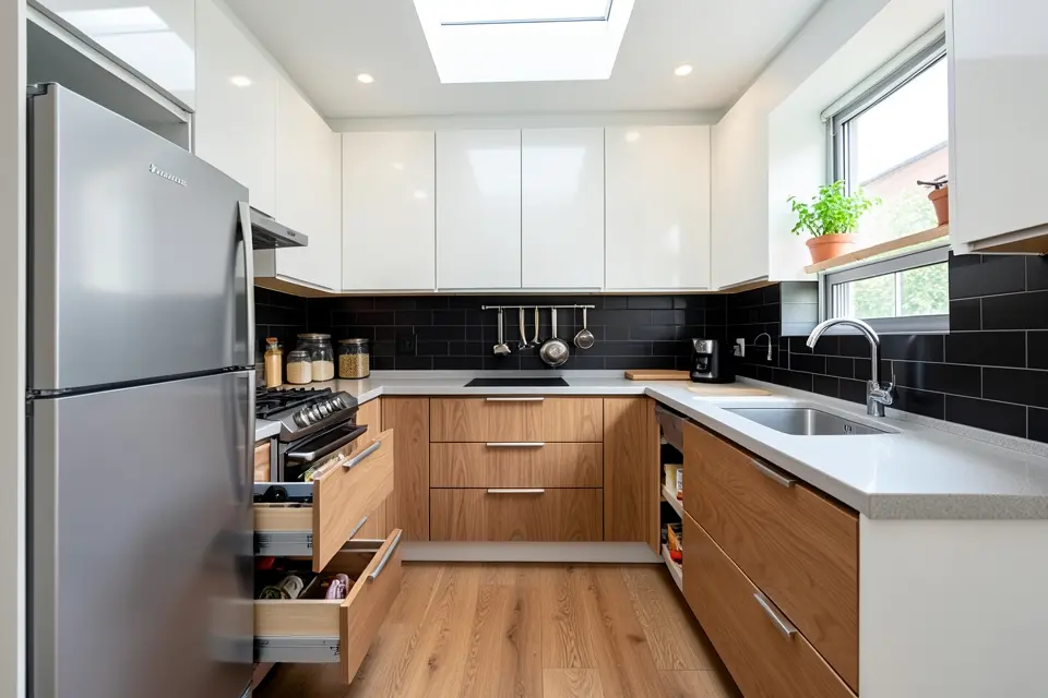 Kitchen: Design for Workflow and Smart Storage