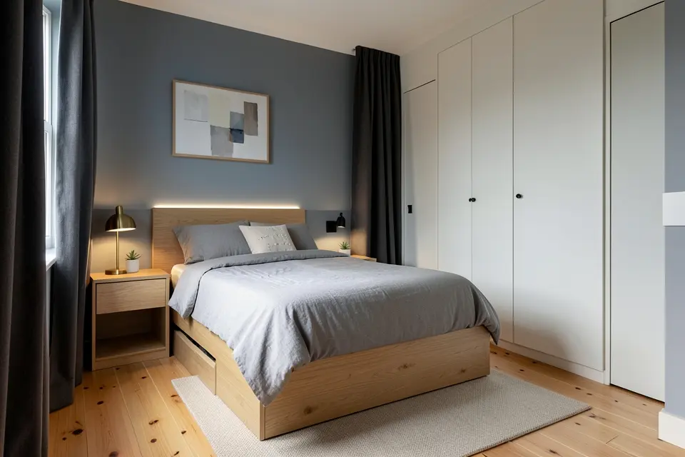 Bedroom: Prioritize Sleep and Discreet Storage