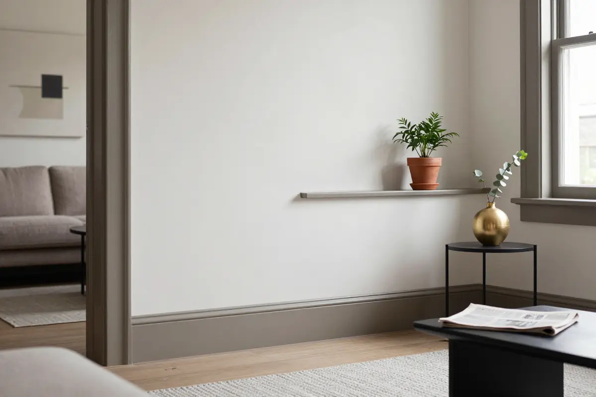 3. Paint Trim and Baseboards in a Darker Tone Than the Walls